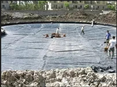 Application of composite geomembrane in artificial lake of B